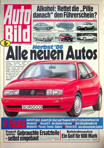 Deckblatt Auto Bild (23/1986)